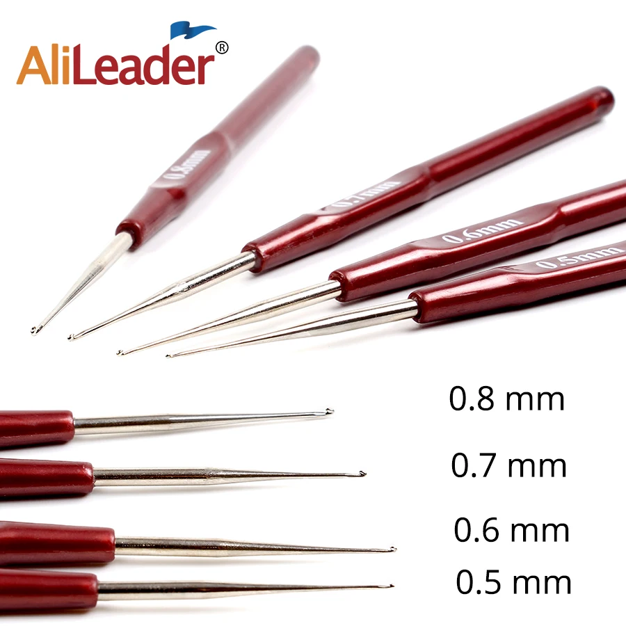 4 шт./лот иглы крючком микро ушной крючок для изготовления плетение пучки волос