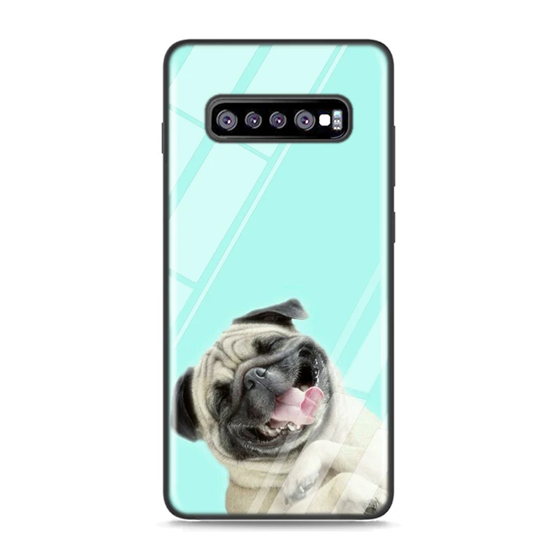 

Black Silicone Case Fashion Cute Corgi Dog for Samsung Galaxy Note 10 9 8 Pro M30 M20 S10E S10 5G S9 S8 S7 Plus Cover