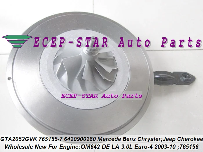 Турбо CHRA картридж GTB2056VK 764809 0004 0002 1 A6420908580 68004663AA для Jeep Grand Cherokee OM642 3.0L|turbo chra|turbo