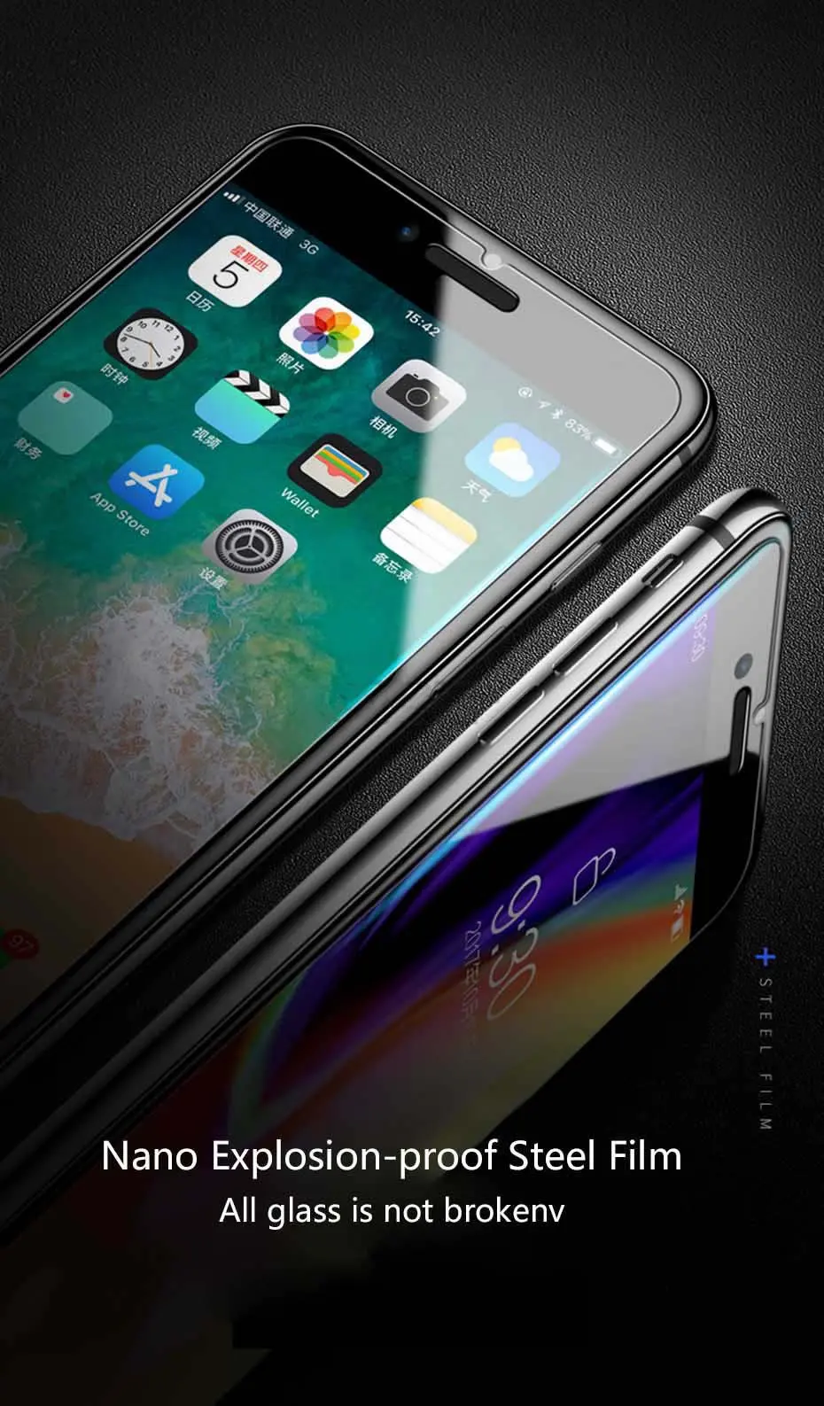 Закаленное стекло на iPhone 7 6 6s 8 Plus Защитная пленка для стекла на Se 5s 5 для iPhone X XS XR XS MAX Защитная пленка для экрана