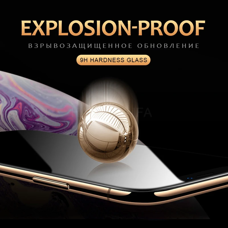 20D полностью защитное стекло с закругленными краями для IPhone 6 S 7 8 Plus закаленное X XR