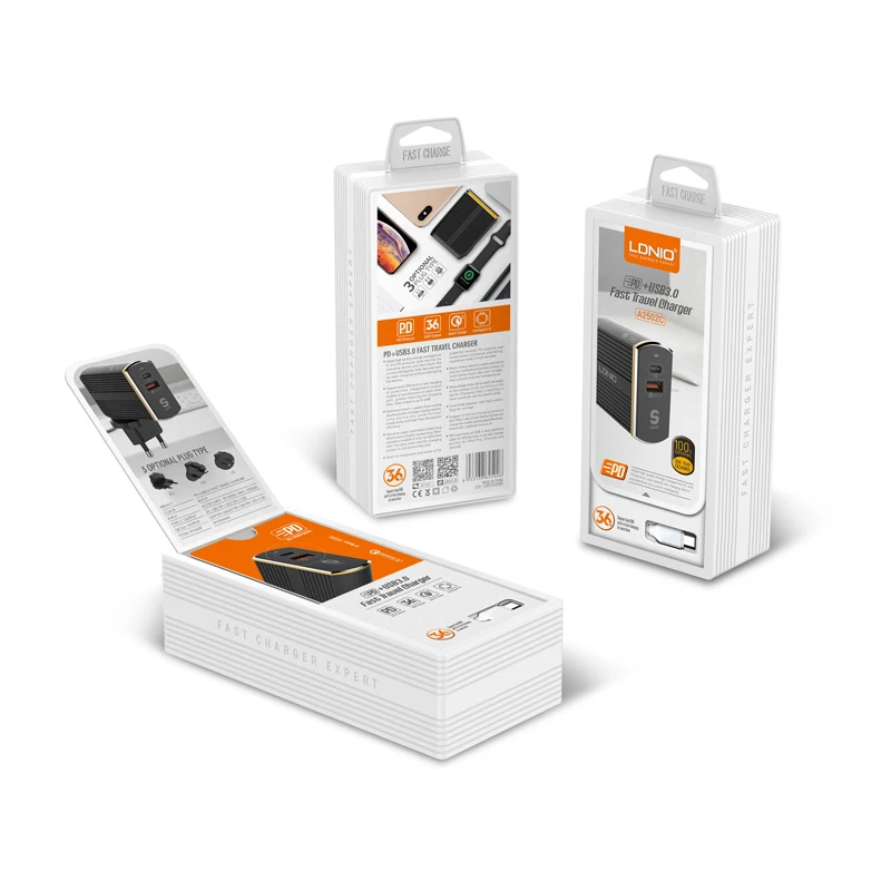 LDNIO 36 Вт USB быстрое зарядное устройство для телефона с поддержкой QC 3,0 Быстрая зарядка домашнее настенное зарядное устройство с разъемом для быстрой зарядки для iPhone type-C PD