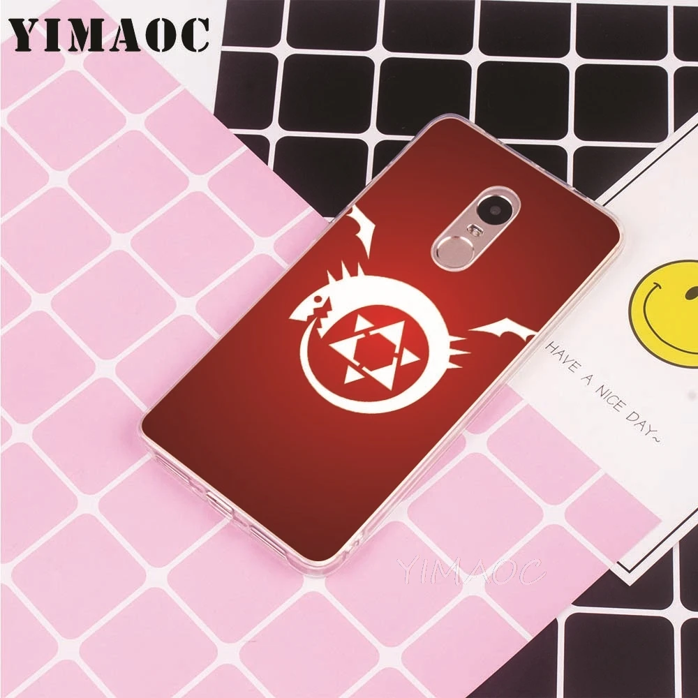 YIMAOC Стальной алхимик братьев чехол для Xiaomi Redmi 6 4X 5A 4A S2 Note 4 5 Pro Plus Mi 8 9SE A2 A1 MiX 2S MAX 3 |