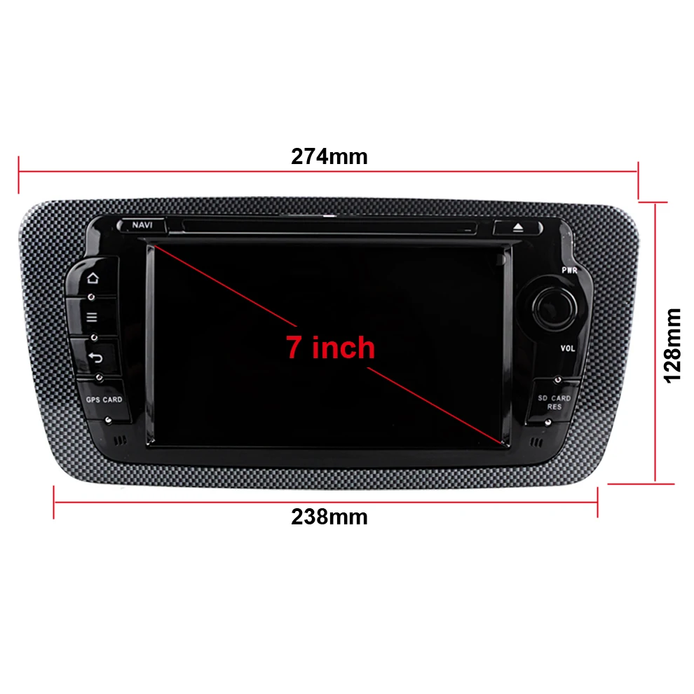 Blchc 1024*600 Cota Core автомобильный dvd-плеер Android 6 0 BT WIFI 4G Navi GPS RDS Radio для VW Seat Ibiza 2009 2010 2011 2012