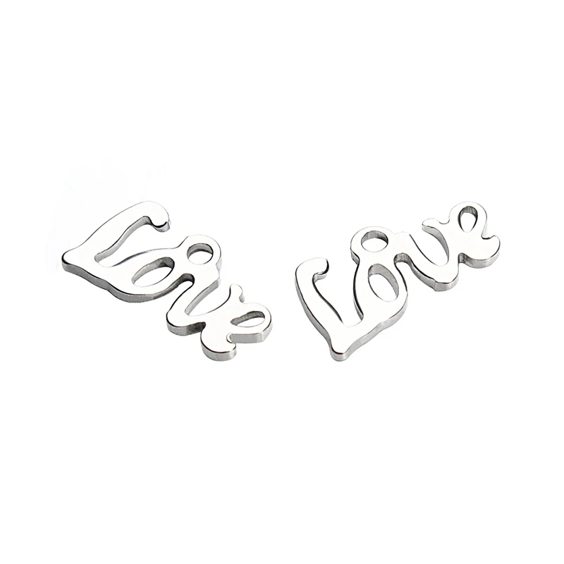 100 шт./лот подвески из нержавеющей стали с плавающим алфавитом для браслета