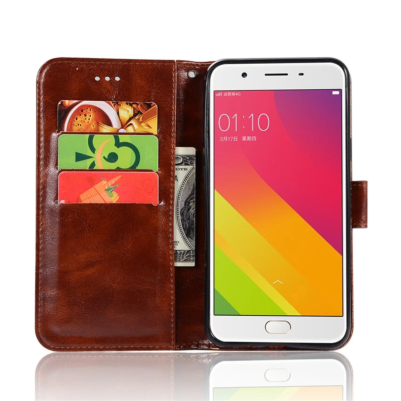 Для OPPO A57 чехол 5 2 дюймов роскошный оригинальный кошелек PU кожаный для телефона