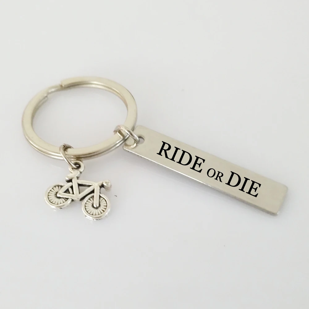Очаровательный брелок с надписью Ride or Die Bijoux для мотоциклов автомобилей