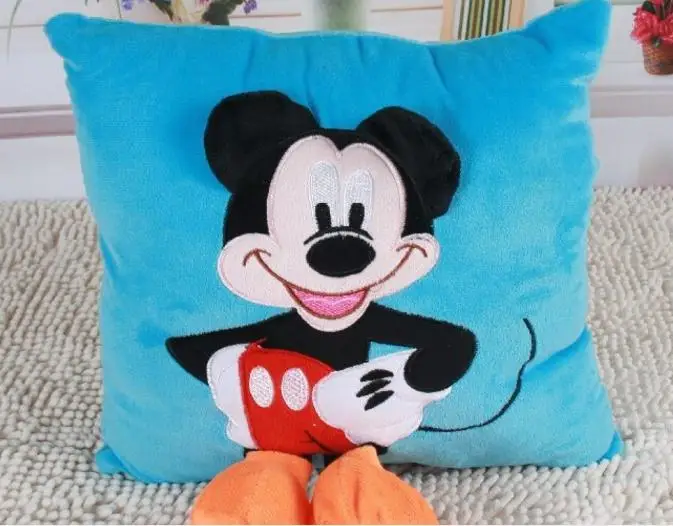 mickey 1 шт. 35 см 3D Микки Маус и Минни Маус плюшевые подушки Kawaii Микки и Минни мягкие Cusion подарки для детей - Цвет: mickey
