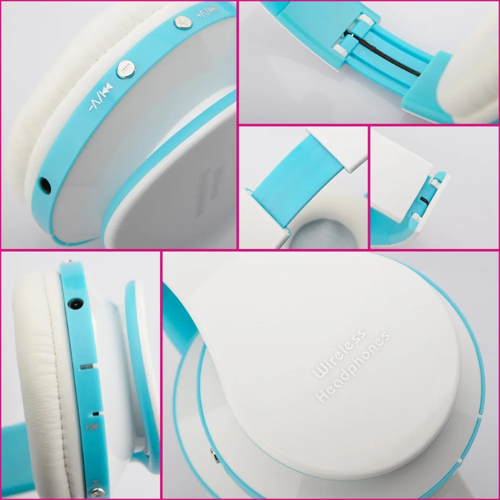 Беспроводные Bluetooth наушники, стерео складные спортивные наушники, bluetooth наушники, микрофон, гарнитура и Заушник 2