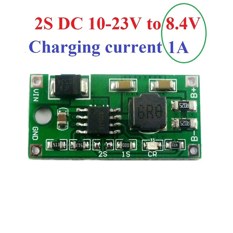 2A мульти-сотовый синхронизация Li-Ion Зарядное устройство DC 5 V-23 V до 4,2 V 8,4 V 12,6 V для 3,7 V 7,4 V 11,1 V 18650 Литий Батарея - Цвет: 2S-1A
