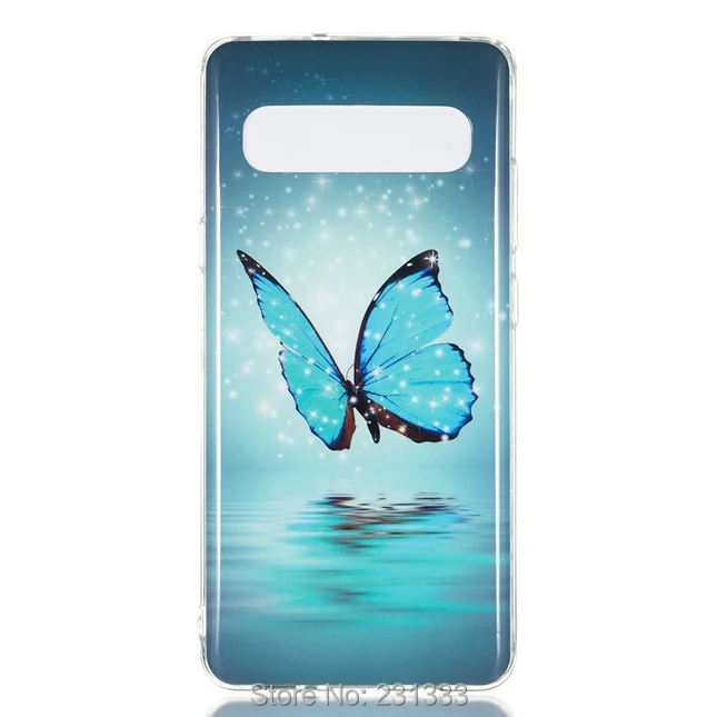 Световой 3D мультфильм мягкий чехол TPU для samsung Galaxy S10 5G M10 M20 M30 A40 A50 A70 A8S J2 CORE J4 цветок Сова чехол с черепом 100 шт