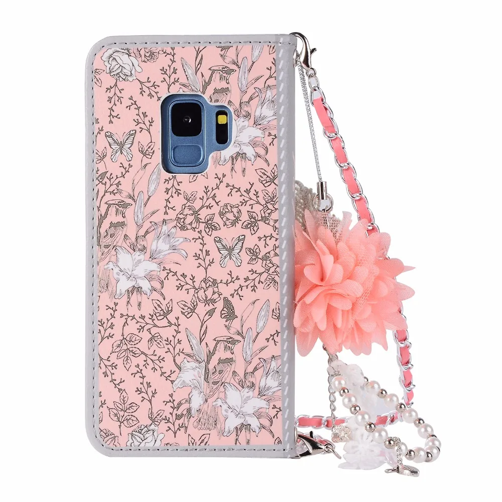 Модные Искусственная кожа Сумочка Флип Бумажник телефон чехол для samsung Galaxy s9 с