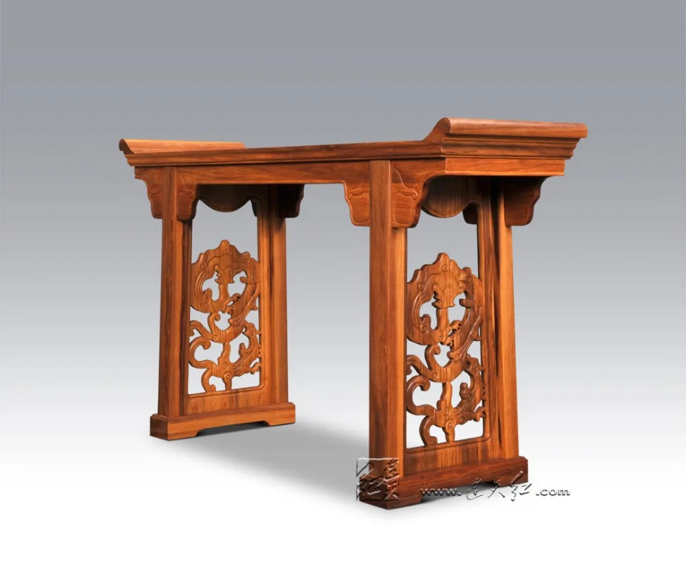 Углубленный стол с двумя ножками реверсивными фланцами Китайская классическая