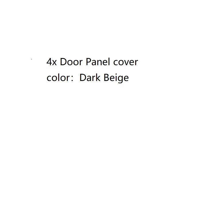 4x Door Panel cover 4 шт./компл. внутренняя отделка из микрофибры двери автомобиля/подлокотник Панель Защитная крышка украшения коврик для VW Golf 6 2010 2011 2012 2013 - Название цвета: 4x Door Panel cover