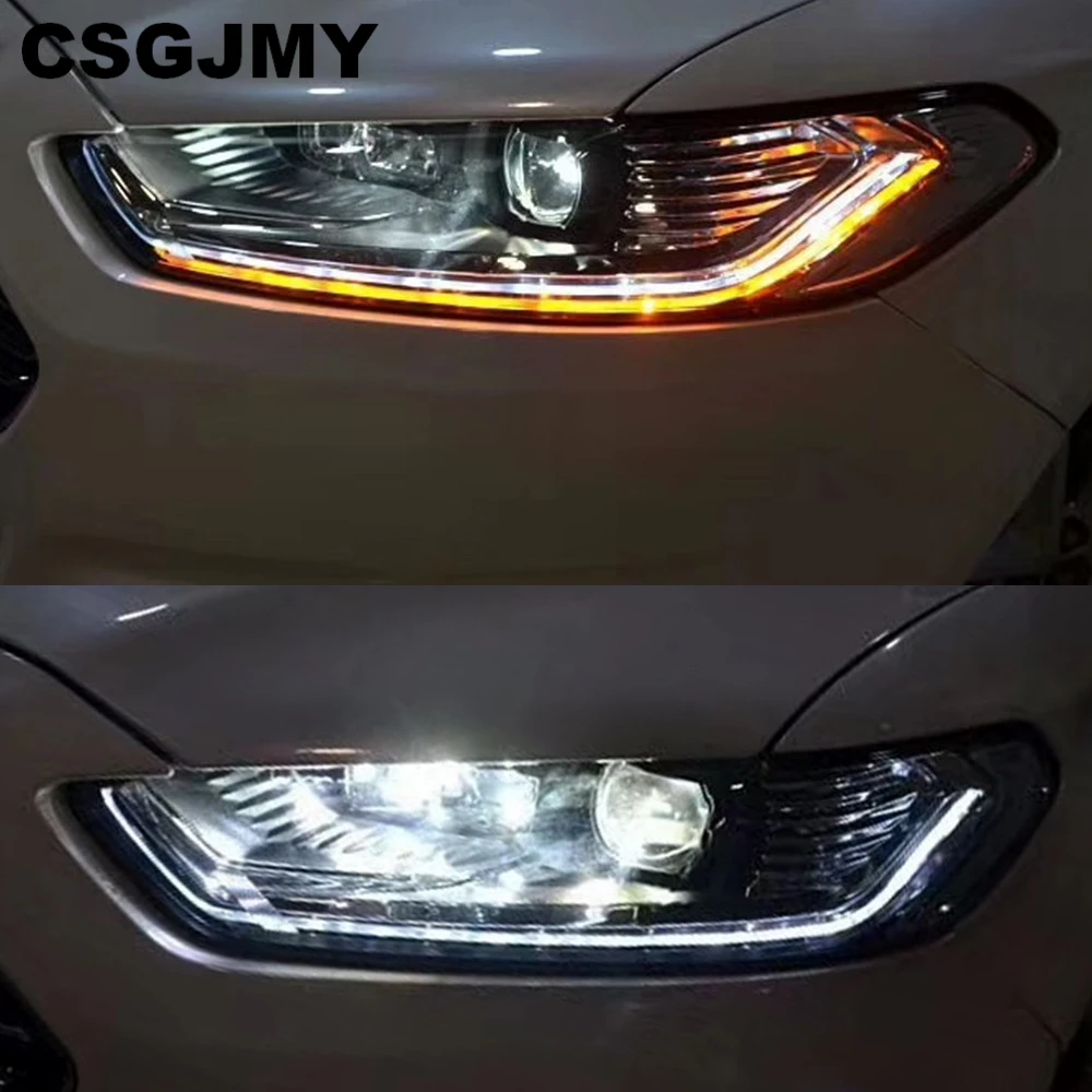 Car Styling for Ford Mondeo 2013 LED Headlight for New Fusion Head Lamp Dynamic turn signal LED DRL Bi-Xenon HID