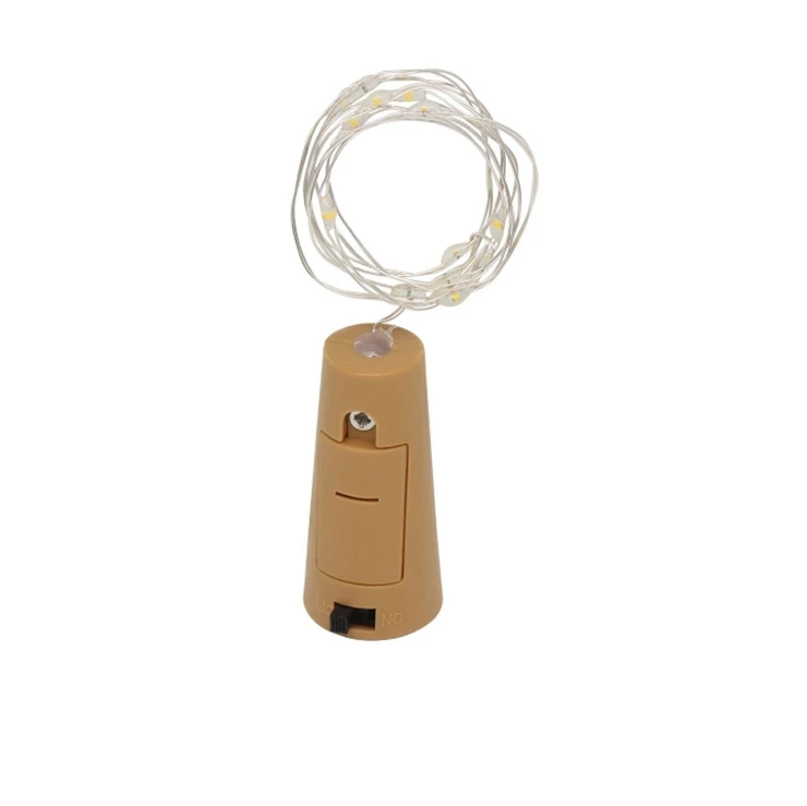 Bottle Stopper Light 2 м 20 светодиодов сказочная гирлянда Серебряная медная проволока струнная бутылка затвор свет AA батарея Рождество праздник Свадебная вечеринка Декор лампа - Испускаемый цвет: Bottle Stopper Light