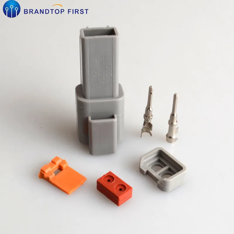 2-контактный женский и мужской водонепроницаемый разъем для электрического