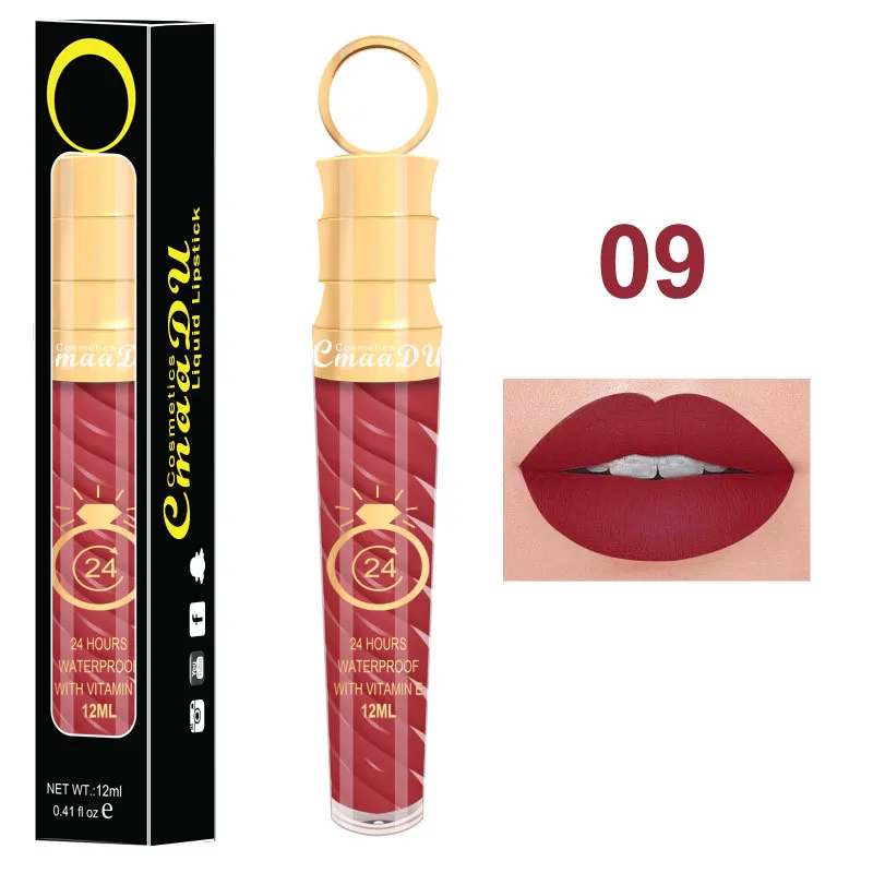 20 цветов металлическая помада перламутровая с нитью туба редиской увлажняющий