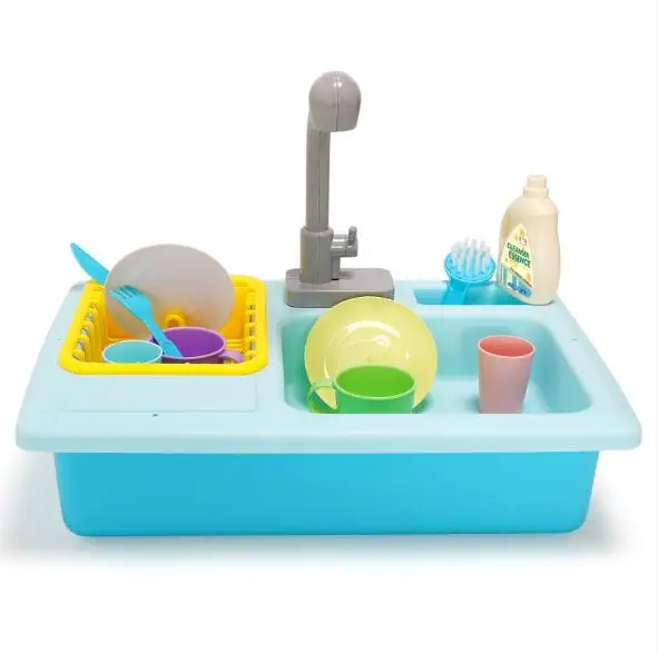 Pretend Simulation Electric Dishwasher Sink Play Kitchen Toy Set Children Kids Early Education Toys Birthday Gifts | Игрушки и хобби
