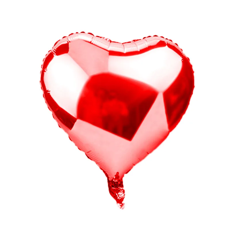 red heart 5 шт. 18 дюймов звезда розового золота сердце шары Свадебный декор красные розовые шары надувные шары воздушный шар из фольги вечерние украшения на день рождения - Цвет: red heart