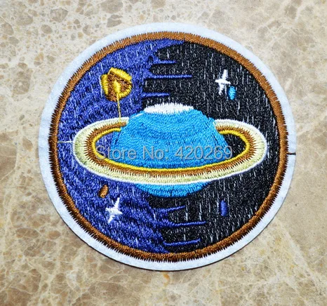 

HOT SALE! ~ Planet Star UFO Searching Punk Iron On Patches, sew on patch,Appliques, Made of Cloth,100% Quality
