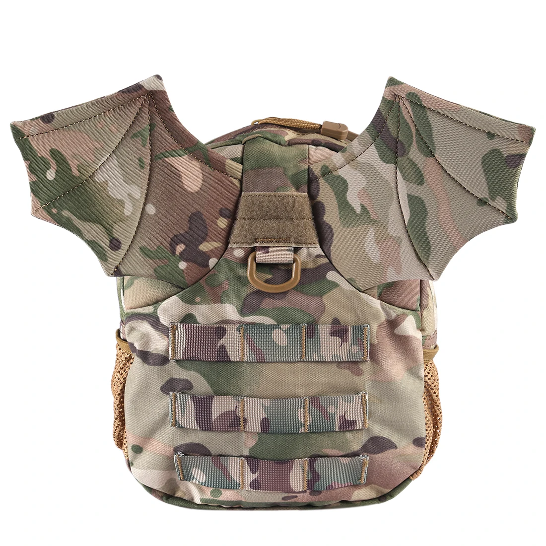 New Little Bat Pattern Military Tactical Backpack for Children Outdoor Activity- Camouflage