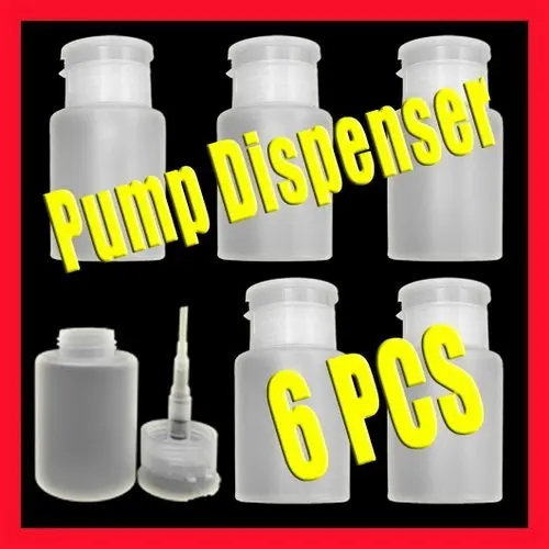 Диспенсер с 6 насосами для дизайна ногтей средство снятия макияжа из ацетона |