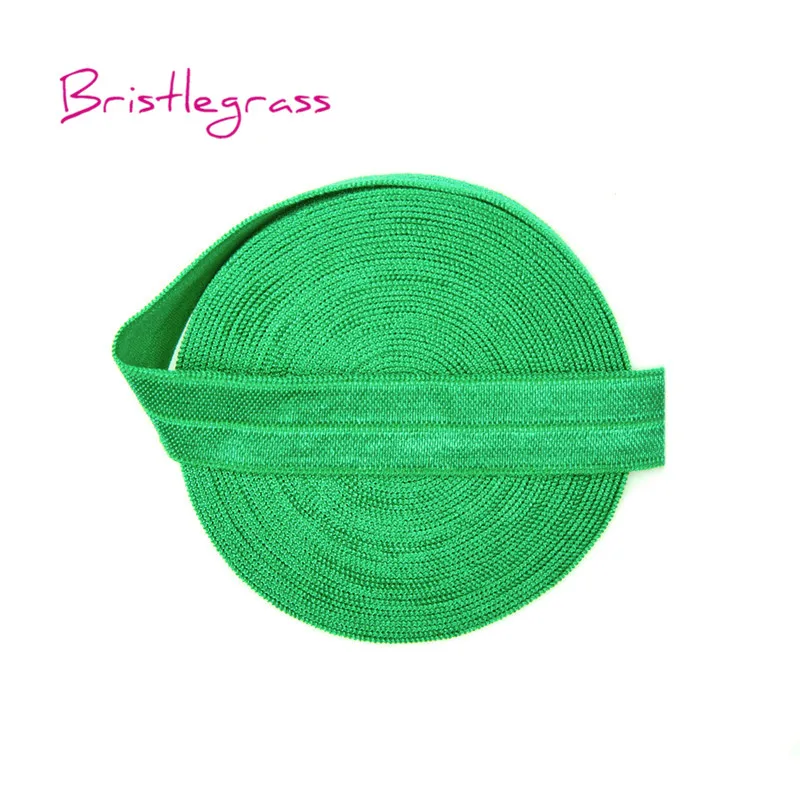 Fern Green BRISTLEGRASS 100 ярд в рулоне 5/" 15 мм твердые блестящие складывающиеся эластичные враг повязка из спандекса волос галстук платье с повязкой кружево отделка Шитье - Цвет: Fern Green