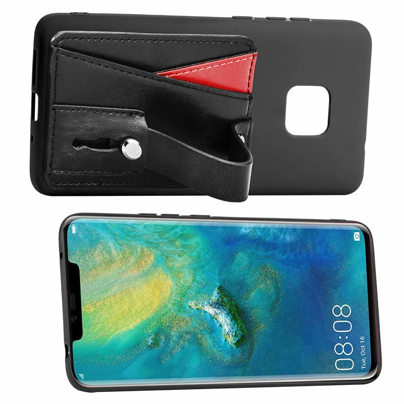 Card Holder Leather Stand Back Cover Case for Huawei P20 Pro Lite Mate 20 lite Y9 Wallet Shockproof Phone Pouch |