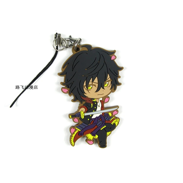 Touken Ranbu онлайн резиновый брелок Tsurumaru Kuninaga Kousetsusamonji Ichigo Hitofuri Hachisukakotetsu экшн фигурка