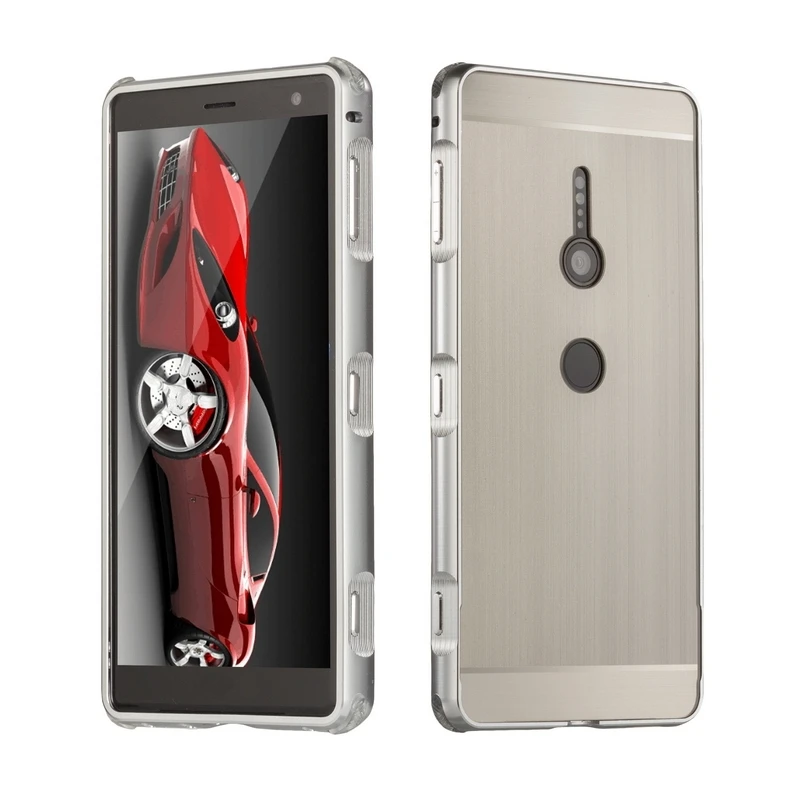 Металлический чехол для sony Xperia XZ2, чехол,, противоударный, роскошная алюминиевая рамка, чехол из углеродного волокна для sony Xperia XZ2, чехол