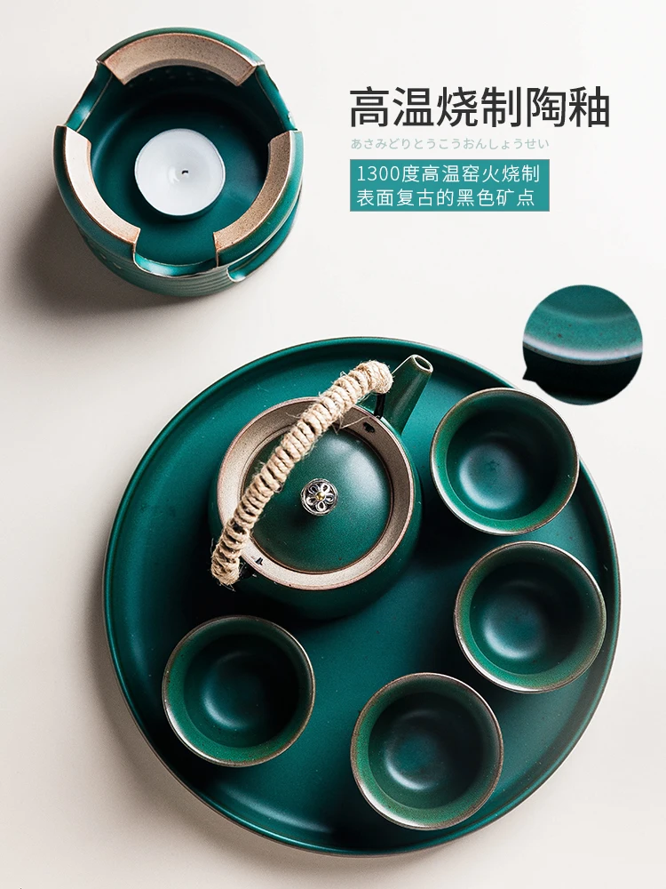 Ретро портативный чайник Набор Stoneware китайский чайный набор кунг-фу подарочная коробка
