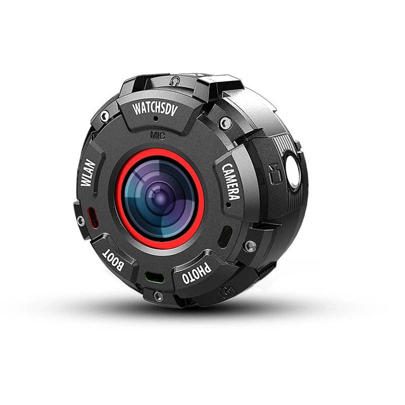 Black KOMERY Мини спортивная экшн-Камера HD1080P WiFi Водонепроницаемая 30M DV 5 шт. широкоугольные объективы ночная съемка Смарт-часы камера - Цвет: Black