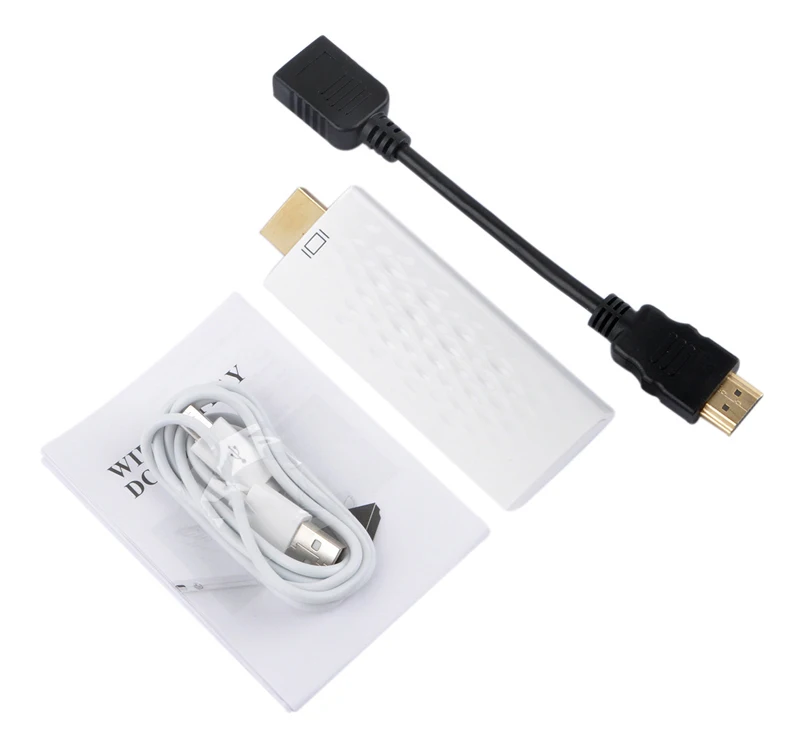 HDMI беспроводной Wifi адаптер ТВ Ключ Телефон аудио видео к телевизору для iPad для iPhone X XS MAX 8 PLUS 5 6 для samsung для LG Android - Цвет: White