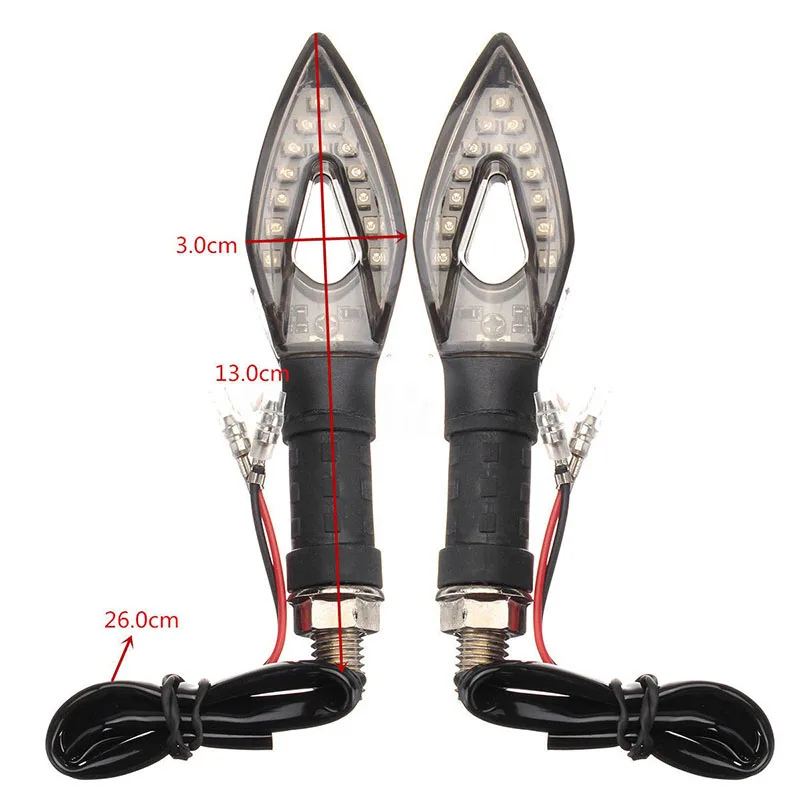 1 шт. Гибкий Универсальный мотоциклетный мигающий индикатор янтарного мигания