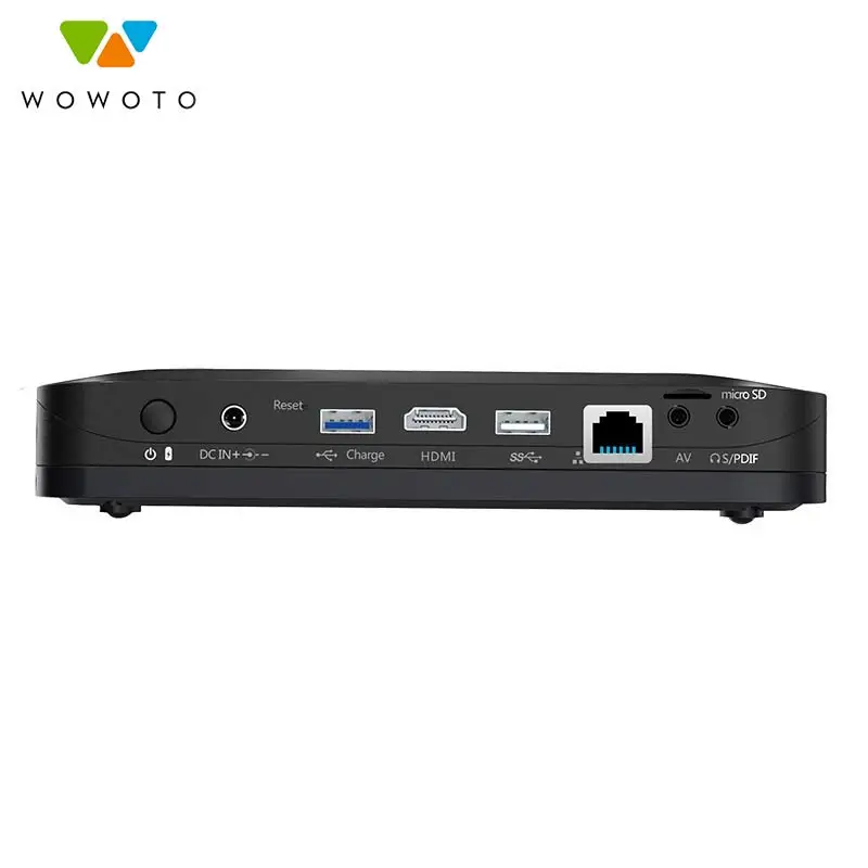 Мини проектор WOWOTO T9 4k для Android 6 0 ПЗУ 16 ГБ 2 Гб Bluetooth 4 16:10/4:3/16:9| |