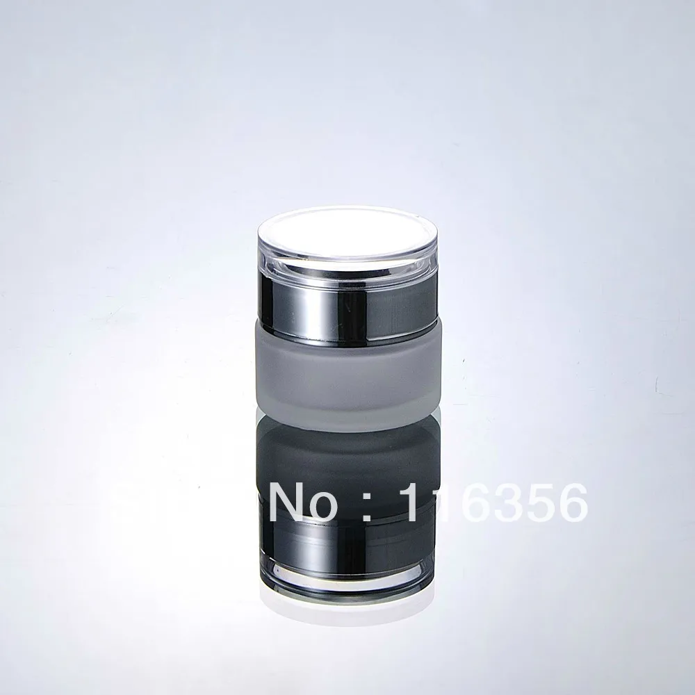 30 г Матовая Стеклянная банка для крема с блестящей серебряной крышкой крема|glass