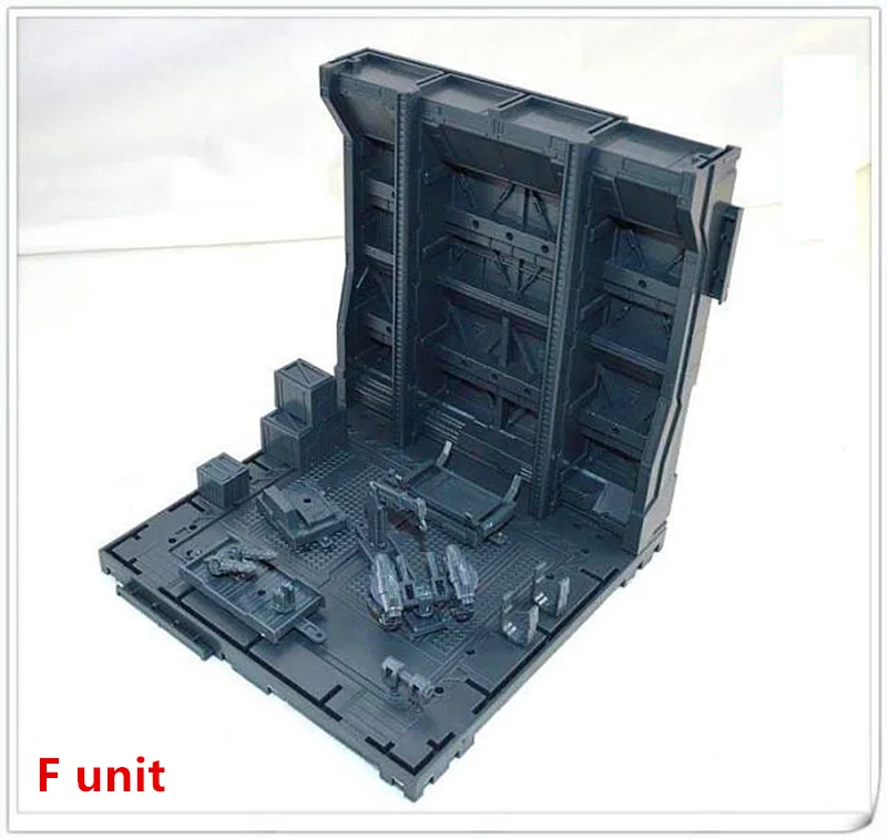F unit CG Универсальный ангар гараж фронтальная база сцены для Bandai Gundam комбинация DC010 - Цвет: F unit