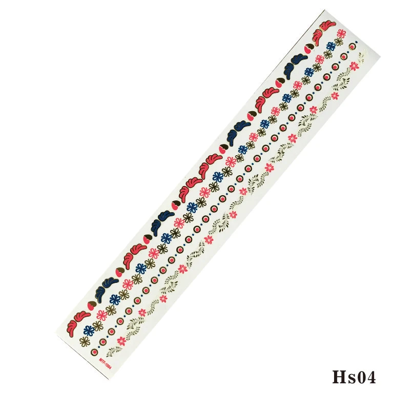 HSALL 1 шт. красивые тату-наклейки для волос, вечерние аксессуары и аксессуары для волос - Цвет: HS04