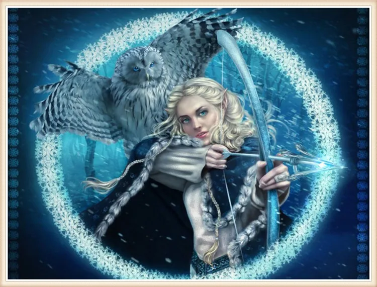 5D DIY Алмазная мозаика Бриллиантовая вышивка спальня Маленький принц и сова точка