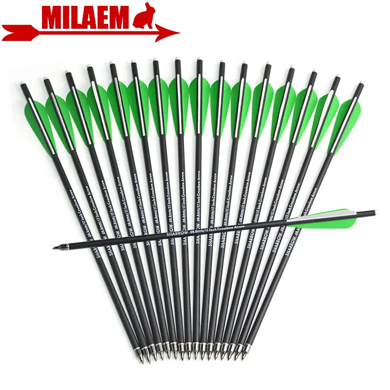 Arrow Od 8.8 Mm Crossbow Bolts Replace Arrowhead Rubber Feather Hunting Shooting Accessories