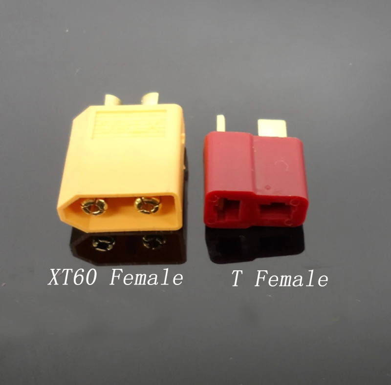 5PCS T Plug to XT60 Converter Lipo Battery ESC Motor Connector Adapter DIY Spare Parts for RC Aircraft Boat Car Model | Игрушки и хобби