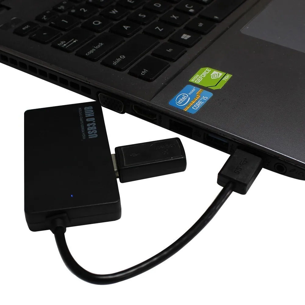 USB разветвитель CHUYI Superspeed 4 порта 3 0 внешний адаптер питания для ноутбуков и