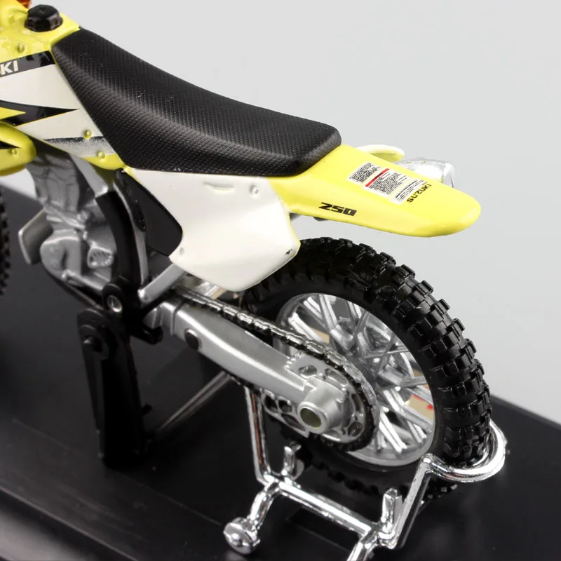 1:18 весы детские мини SUZUKI RM250 RMZ250 металлическая модель мотоцикла dirt bike игрушки гонки эндуро Diecasts и игрушечные транспортные средства мотокросс