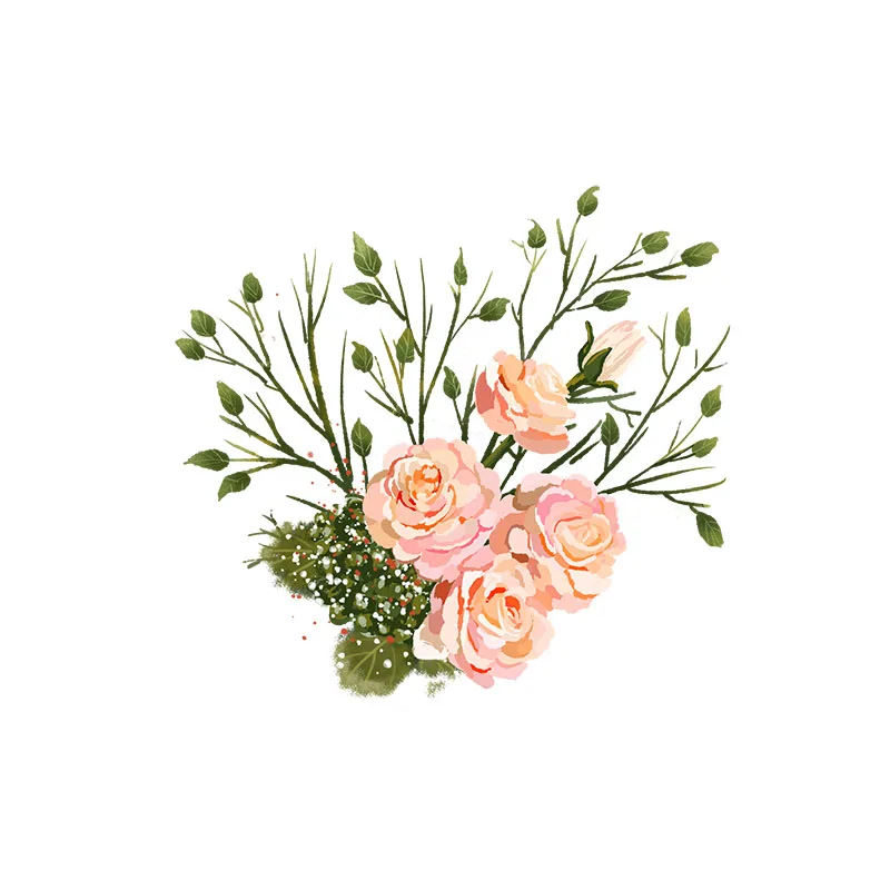 ZTTZDY 22.1*20.5CM Cartoon Beautiful Flowers WC Decoration Toilet Sticker Home Wall Decal T2-0690 | Дом и сад