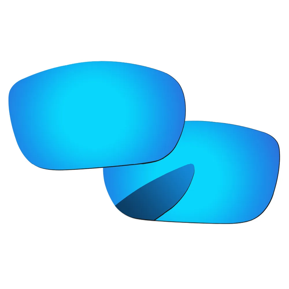 Огонь красный и голубой лед 2 пары зеркало Поляризованные замена линз