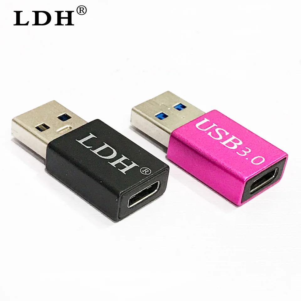 LDH PD type-C Female to USB 3,0 type-A Male позолоченный USB 3,1 type C коннектор конвертер адаптер для смартфона