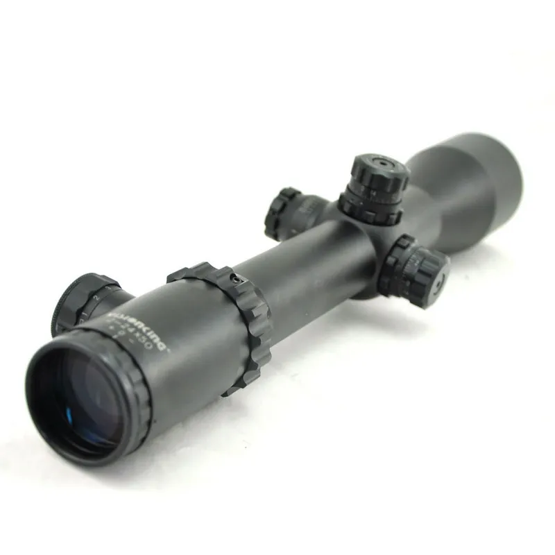 Visionking 2 24x50 военный прицел с 21 мм кольцо освещенное стопор башни AR 15 m16 m4 Aim