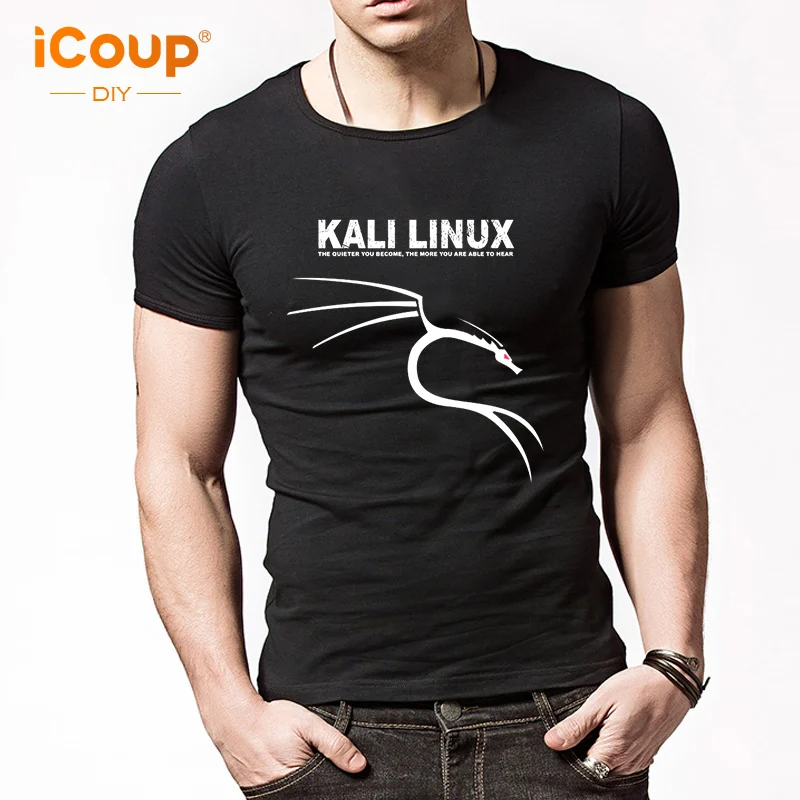 2018 iCoup Мужская Kali Linux мультфильм хлопок Высокое качество Повседневная