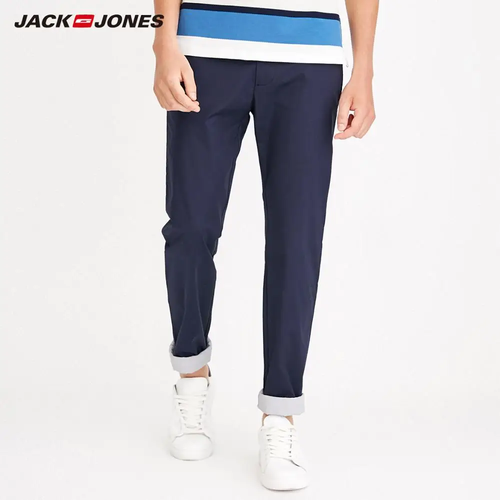 JackJones мужские осенние Стрейчевые хлопковые Узкие повседневные брюки, мужская одежда 218214504